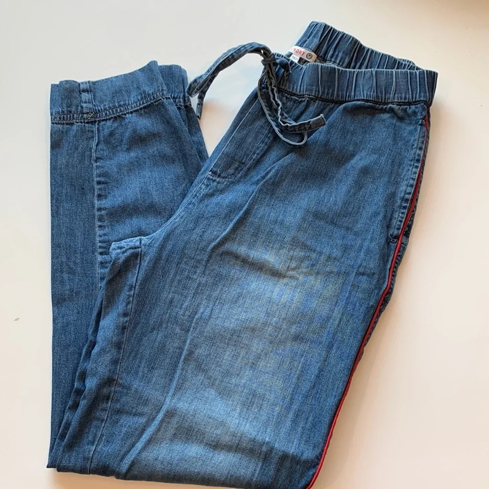 Sundry - cotton denim joggers,‎ size 1